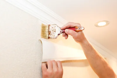 Pose de papier peint à Frontenaud — revêtements muraux et toiles de verre
